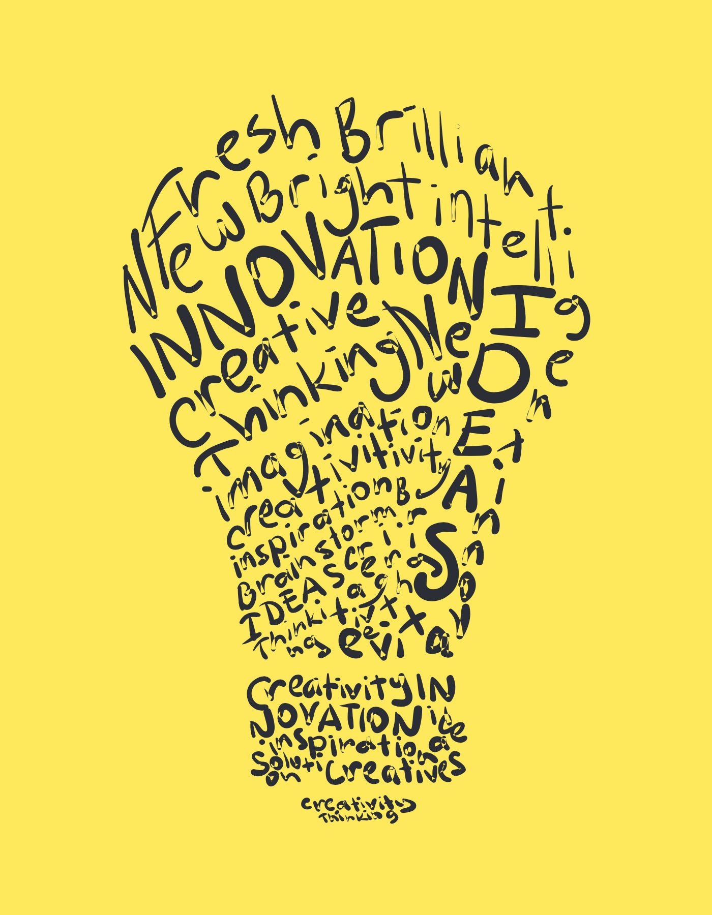 Lightbulb innovation fresh new brilliant creative - product page